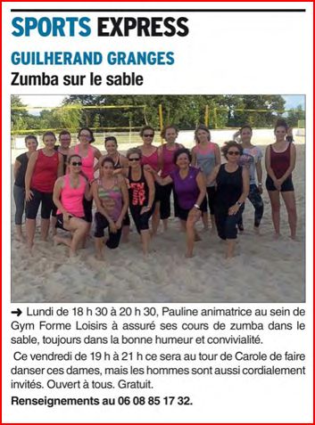 Article zumba du 15 juin